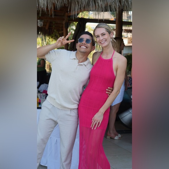 Guess Pink Knit Maxi Dress - Picture 5 of 7